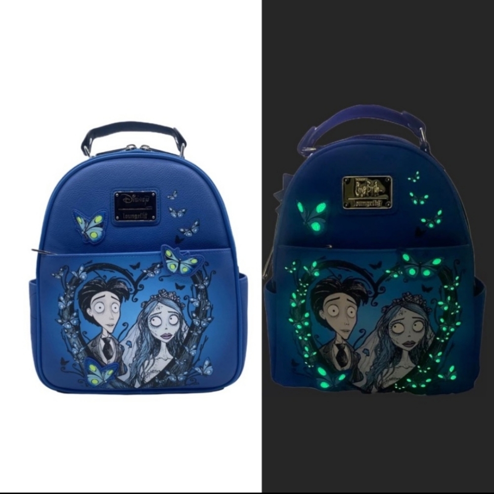 Loungefly Corpse Bride Valentine Glow in the Dark Mini Backpack